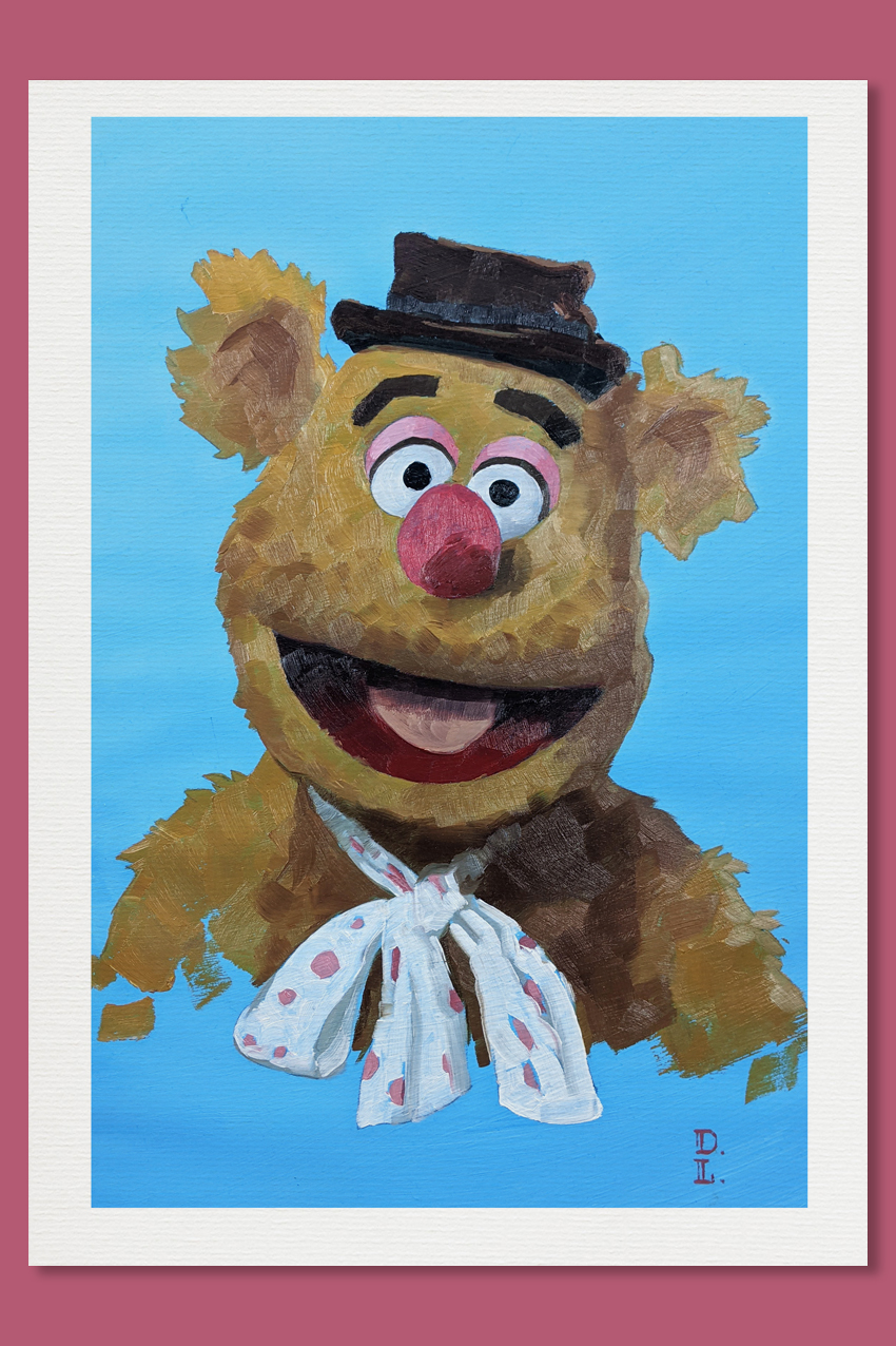 Jim Henson Fozzie Print Muppet Show