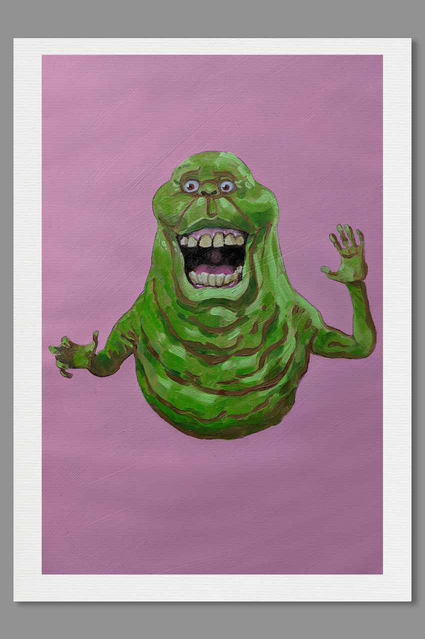 Slimer A4 Print Ghostbusters